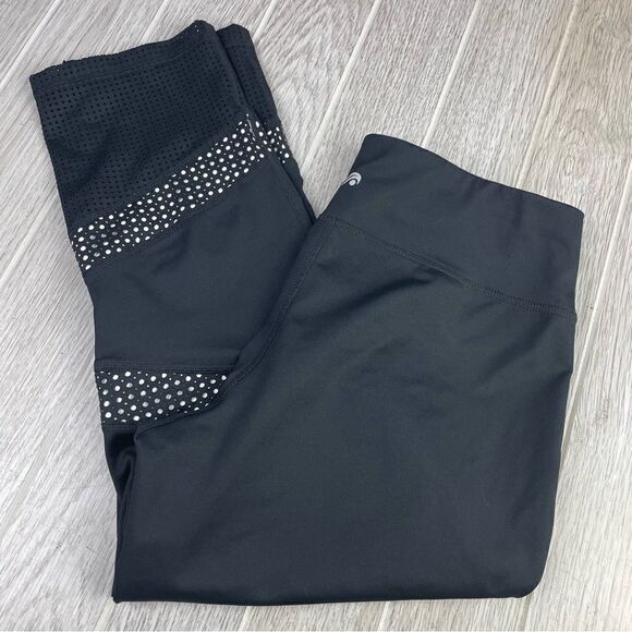 Ideology Womens Size Medium Black Mesh Cropped Athletic Legging - Picture 4 of 5